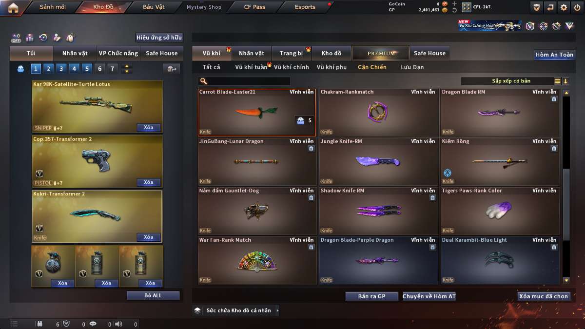shop acc cf uy tin gia re